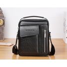 Мужская сумка VORMOR, черная с кошельком, П2066