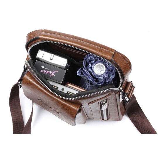 Чоловіча сумка VORMOR, коричнева з гаманцем, П2067