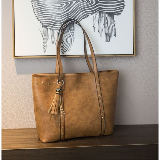 Сумка женская Tinkin, коричневая П2078