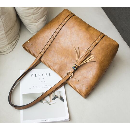 Сумка женская Tinkin, коричневая П2078