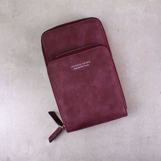 Женская сумочка клатч, красная П2083