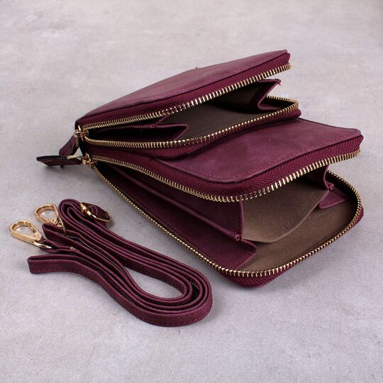 Женская сумочка клатч, красная П2083