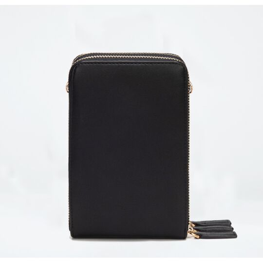 Женская сумочка клатч, черная П2084