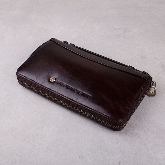 Барсетка мужская "Contact’S", коричневая П2094