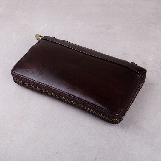 Барсетка мужская "Contact’S", коричневая П2094