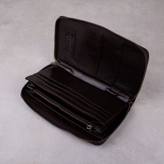 Барсетка мужская "Contact’S", коричневая П2094