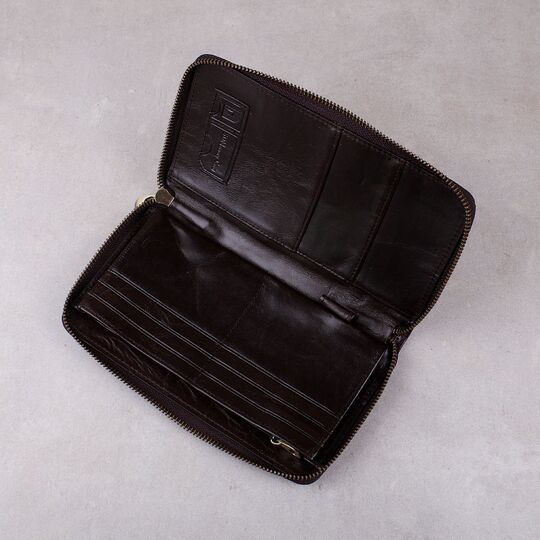 Барсетка мужская "Contact’S", коричневая П2094