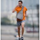 Чоловіча сумка слінг, чорна П2112