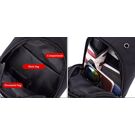 Мужская сумка слинг, черная П2113