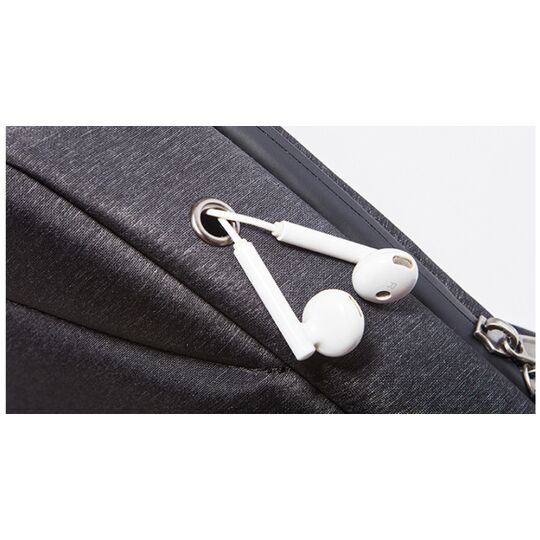 Чоловіча сумка слінг, чорна П2114