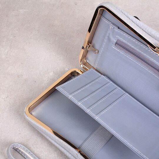 Женский кошелек Lady·Beibei, серый П0114