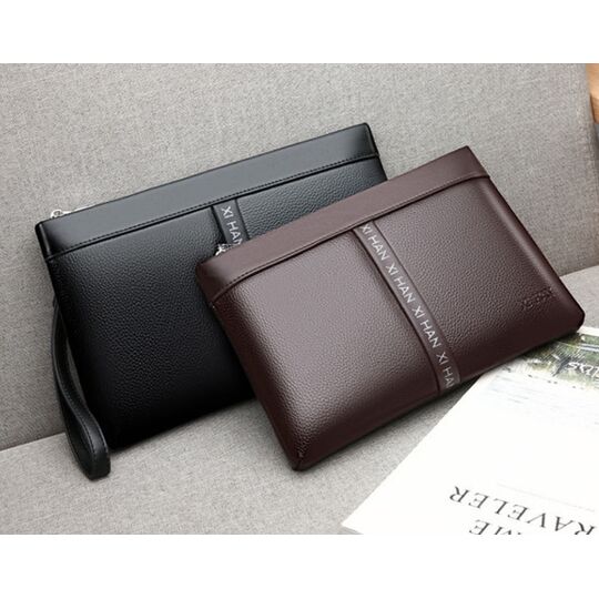 Барсетка мужская "LEINASEN", коричневая П2117