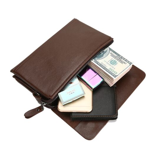 Барсетка чоловіча, чорна П2118