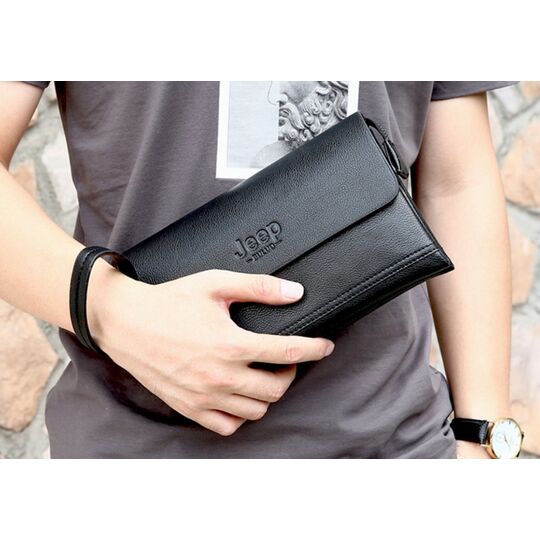 Барсетка чоловіча, чорна П2118