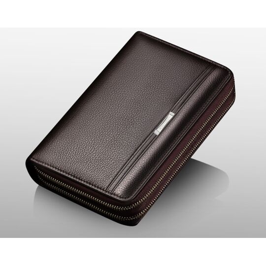 Барсетка мужская "LEINASEN", коричневая П2123