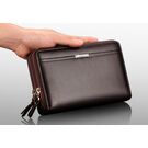 Барсетка мужская "LEINASEN", коричневая П2123