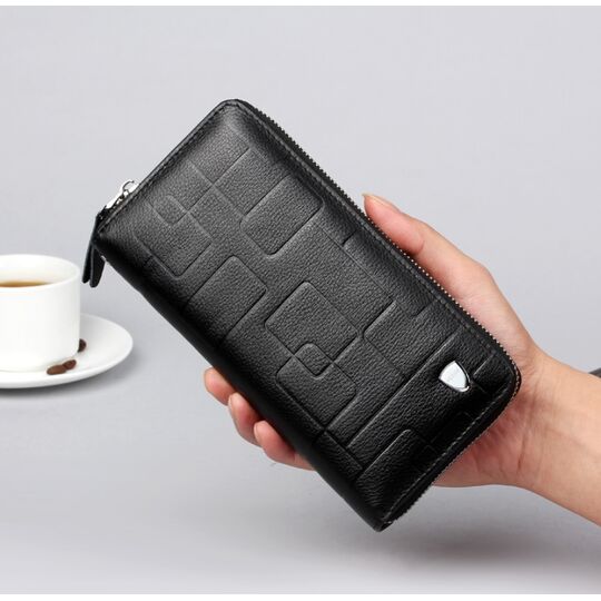 Барсетка мужская "LEINASEN", черная П2124