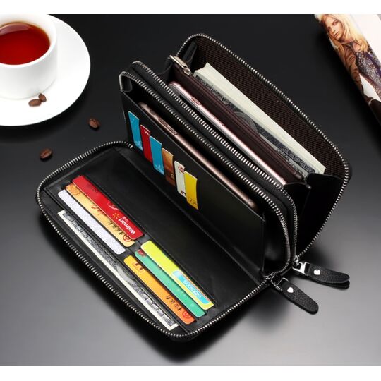 Барсетка мужская "LEINASEN", черная П2124