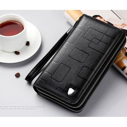 Барсетка мужская "LEINASEN", черная П2124