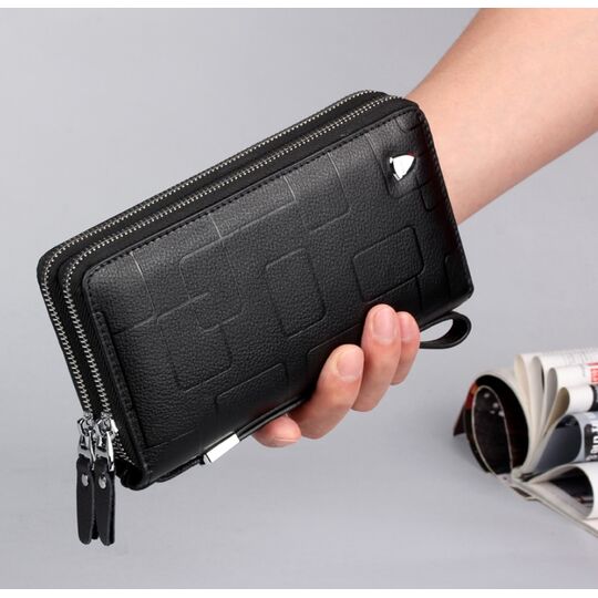 Барсетка мужская "LEINASEN", черная П2124