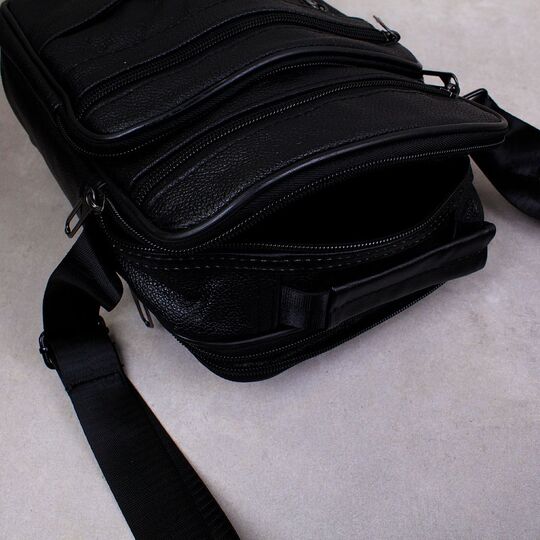 Мужская сумка "LEINASEN", черная П2126