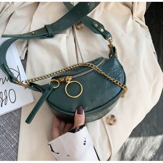 Женская сумочка клатч, зеленая П2128
