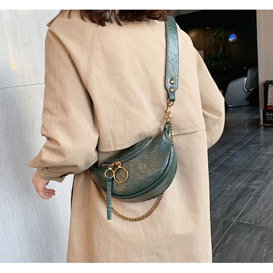 Женская сумочка клатч, зеленая П2128