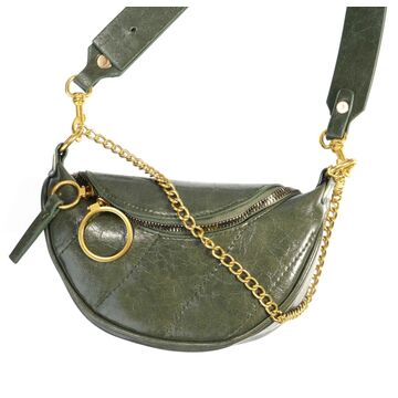 Женская сумочка клатч, зеленая П2129