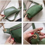 Женская сумочка клатч, зеленая П2131