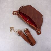 Женская сумочка клатч, коричневая П2132