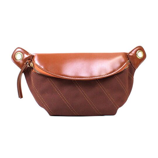 Женская сумочка клатч, коричневая П2132