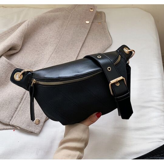 Женская сумочка клатч, черная П2133