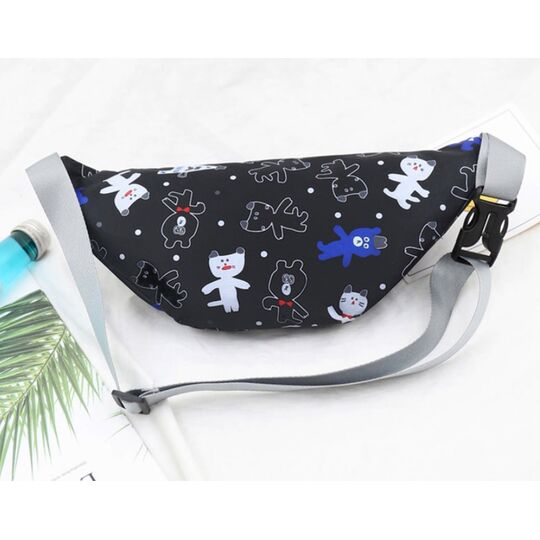 Сумка поясна, бананка, рожева П2135