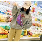 Сумка поясна, бананка, рожева П2135