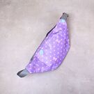 Сумка поясная, бананка, фиолетовая П2141