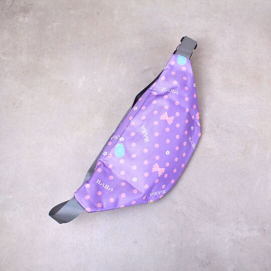 Сумка поясная, бананка, фиолетовая П2141