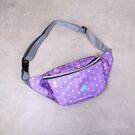 Сумка поясная, бананка, фиолетовая П2141