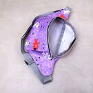 Сумка поясная, бананка, фиолетовая П2142