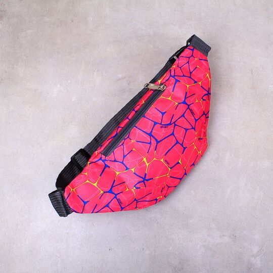 Сумка поясна, бананка, рожевий камуфляж П2148