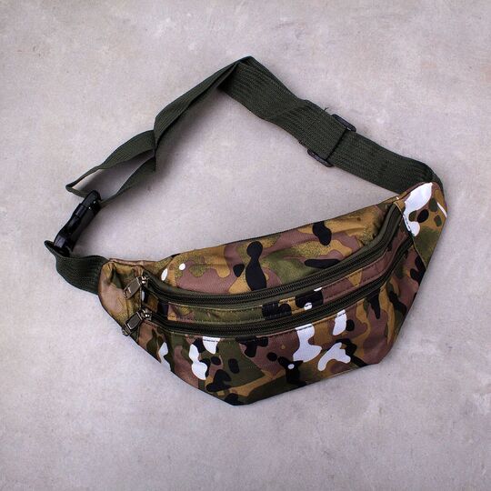 Сумка поясная, бананка, камуфляж П2151