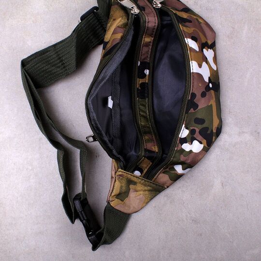 Сумка поясная, бананка, камуфляж П2151
