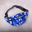 Сумка поясна, бананка, синя камуфляж П2152 Сумка поясна, бананка, синя камуфляж П2152