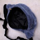 Сумка поясная, бананка, плюшевая, П2154