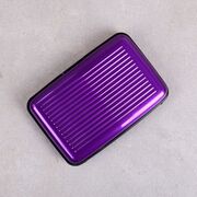 Алюминиевая визитница RFID, фиолетовая П2160