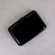 Алюминиевая визитница RFID, черная П2164