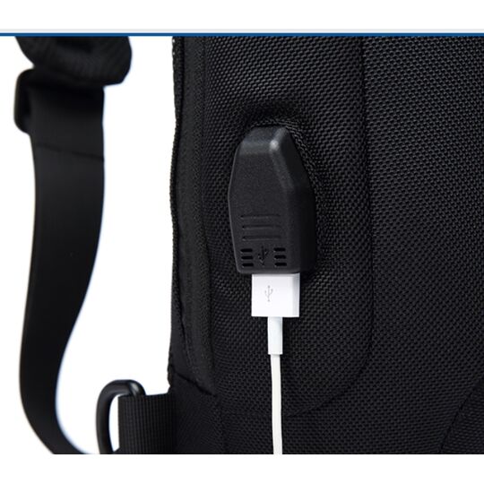 Чоловіча сумка слінг OZUKO, зелена П2166