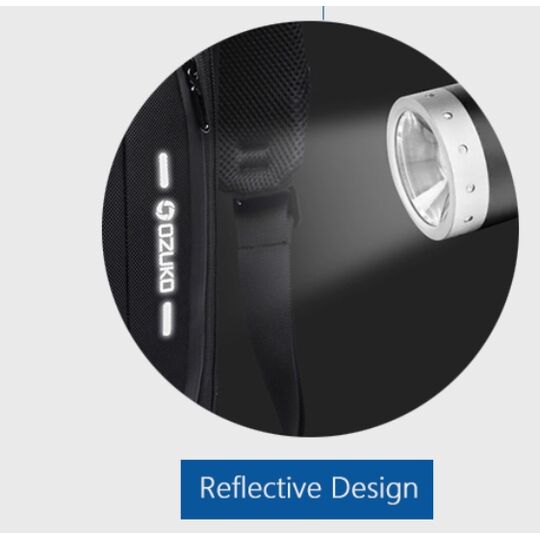 Мужская сумка слинг OZUKO, синяя П2169