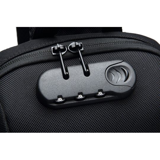 Чоловіча сумка слінг OZUKO, чорна П2170