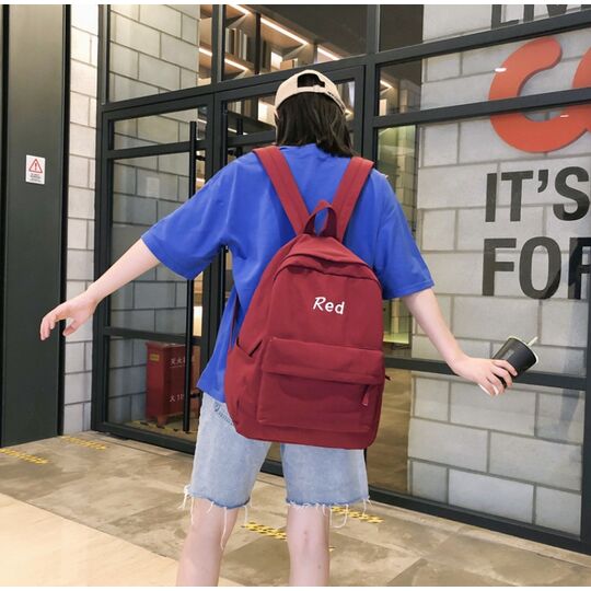 Жіночий рюкзак, червоний П2179