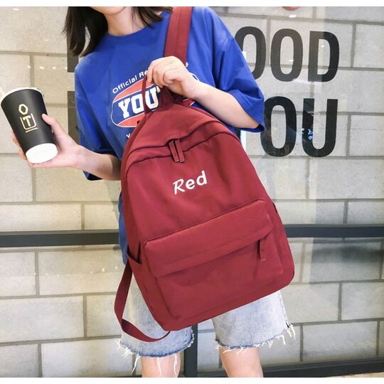 Жіночий рюкзак, червоний П2179